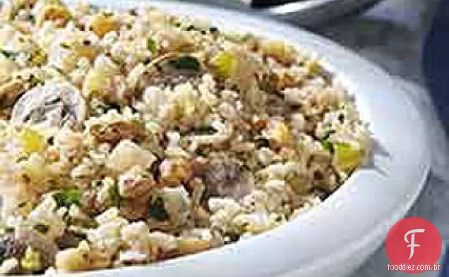 Arroz integral rápido e Pilaf de Cogumelo