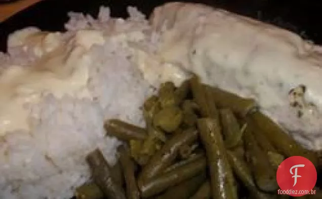 Frango Assado e arroz