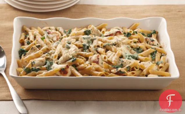 Frango-Penne Florentine Assar