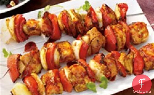 Thai teriyaki BBQ Chicken Kabobs