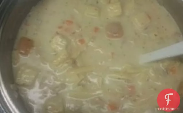 Sopa Cremosa De Peru Depois Do Dia De Ação De Graças