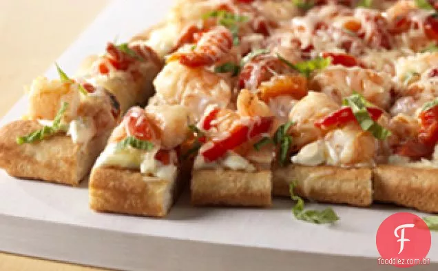 Camarão Pizza Squares