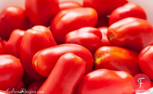 Tomates torrados lentamente