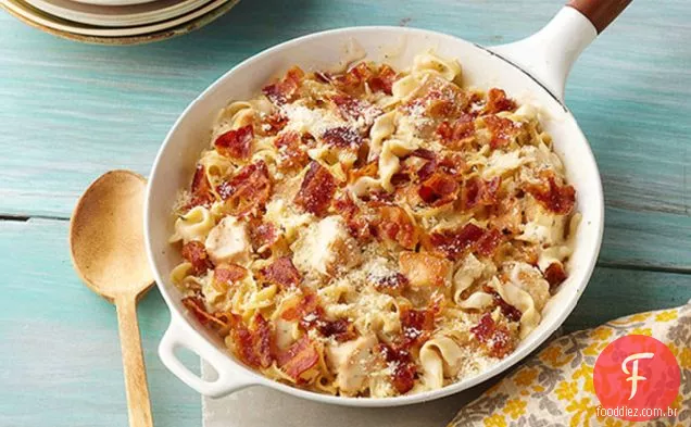 Frango Queijo Alfredo Skillet