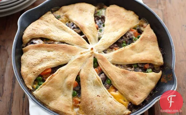 Frigideira De Carne E Vegetais Assar