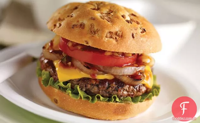 Cheeseburger Americano Saudável