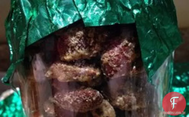 Amêndoas torradas doces e picantes