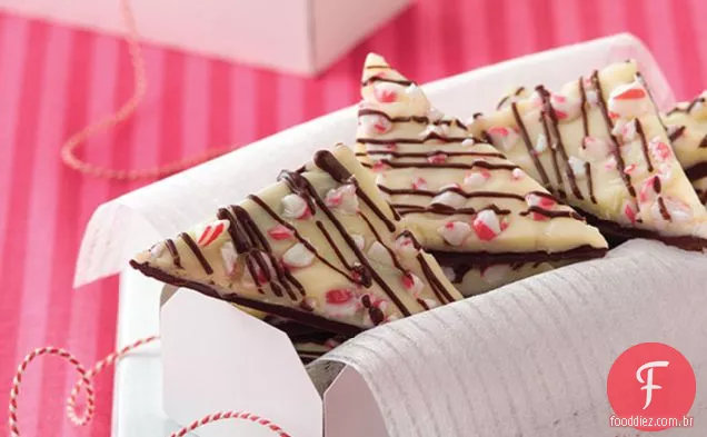 Triângulos De Trufas De Chocolate Duplo