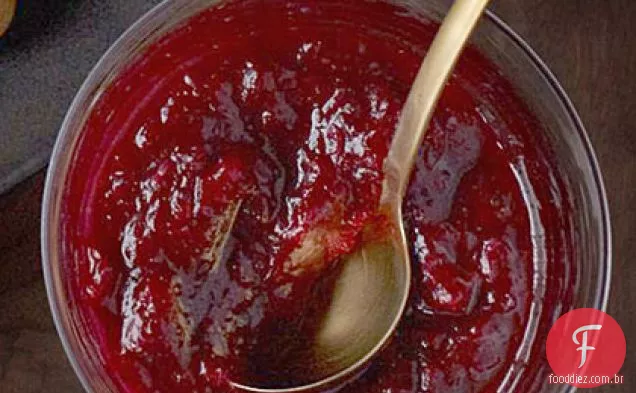Cranberry, gengibre e Chutney Laranja