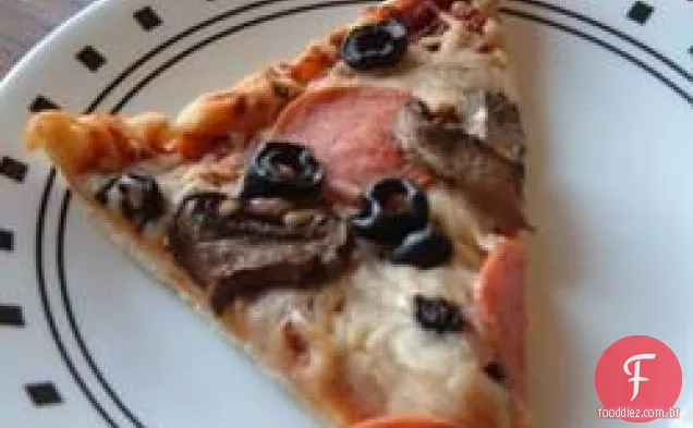 Pizza caseira do Mike