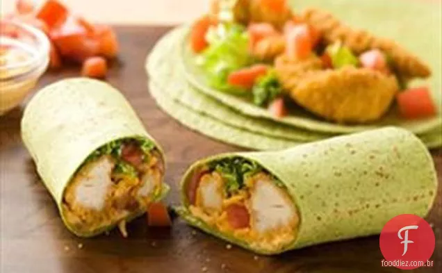Búfalo Frango Wraps