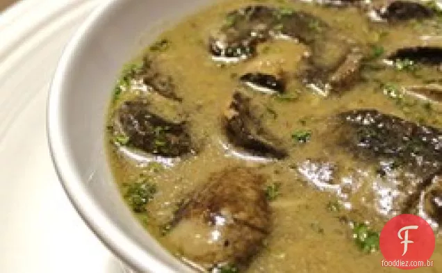 Sopa de cogumelos e Gorgonzola