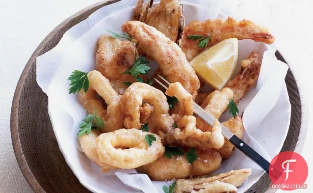Fritto Misto com Erva-doce e limões