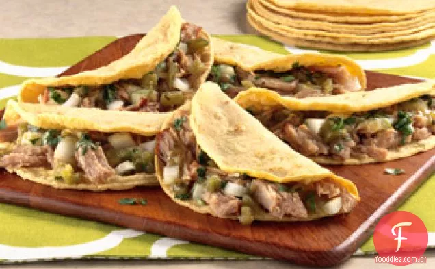Tacos Macios De Porco Puxado