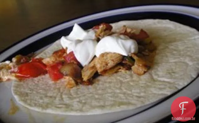 Frango e Bacon Fajitas