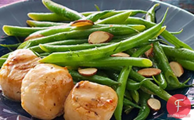 Vieiras Pan-Seared para dois