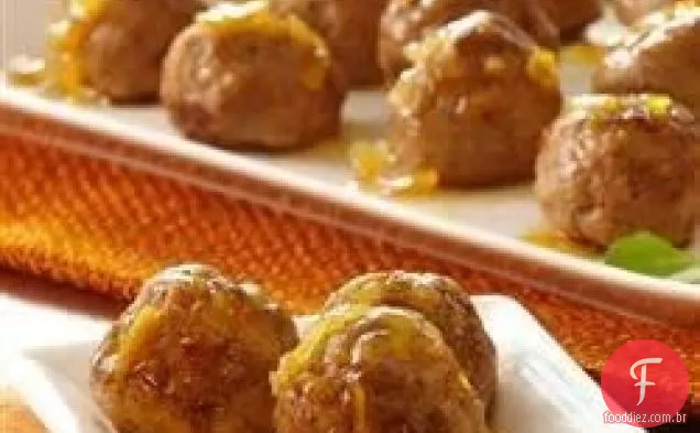 Almôndegas De Peru Com Vidro Laranja