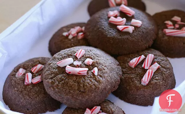 Bolachas De Trufas De Chocolate Com Hortelã