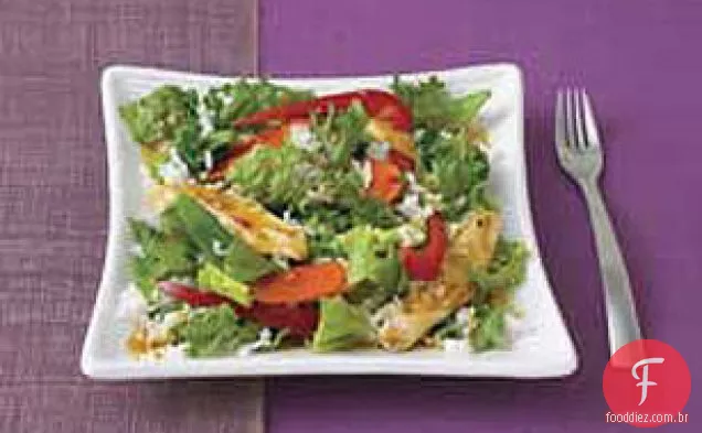 Salada refogada com arroz