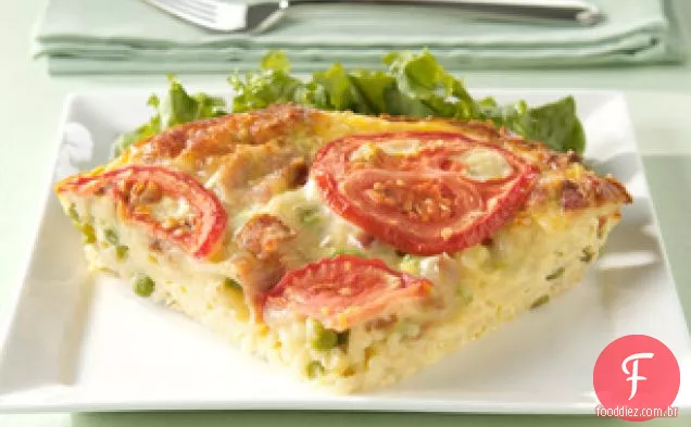 Zesty Spaghetti Frittata