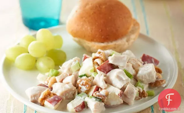 Salada de frango com maçãs