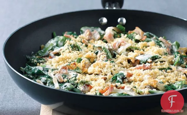 Frigideira Espinafre Gratinado
