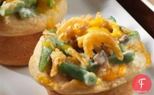 Mini Caçarolas De Feijão Verde
