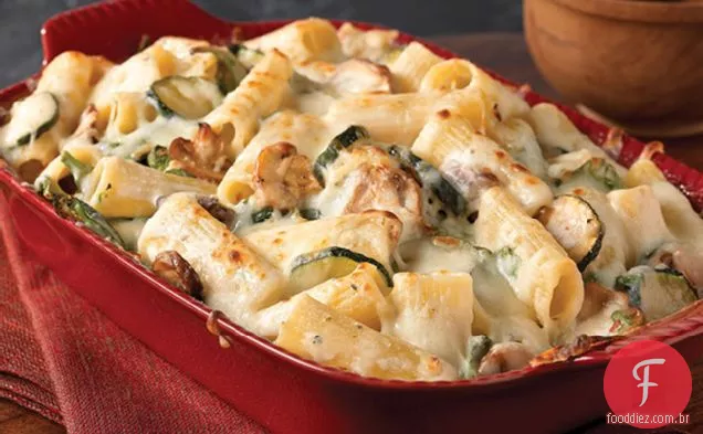 Abobrinha Cremosa E Espinafre Rigatoni
