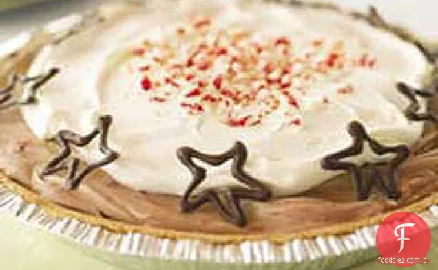 Peppermint-Torta De Pudim De Chocolate