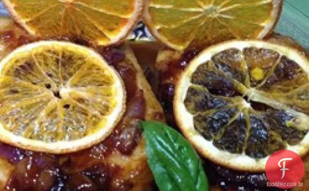 Costeletas De Porco Marsala De Chalota Laranja