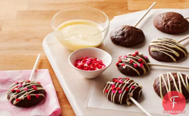 Sweetheart Chocolate Pirulitos