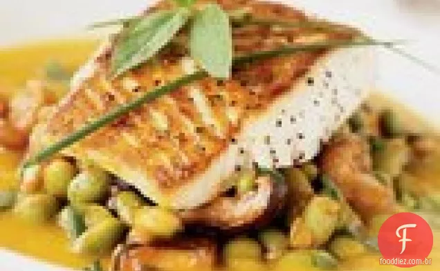 Tequila Pan-assada-Bacalhau com limão