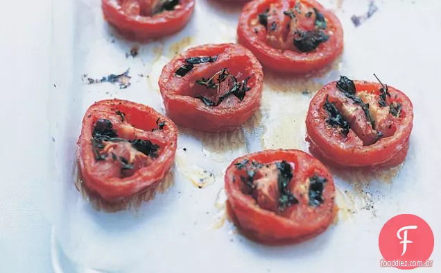Tomates torrados com ervas