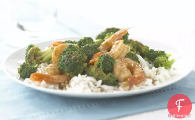 Simples Camarão Stir-Fry