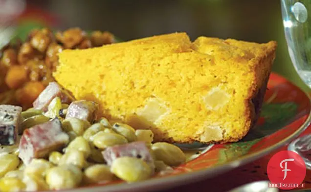 Maçã-Pão De Milho Cheddar