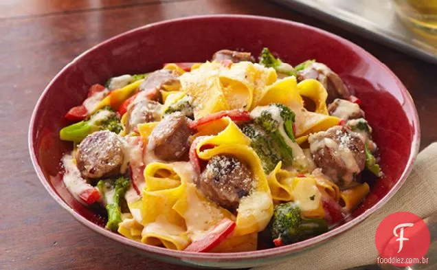 Chicken Sausage Pappardelle Pasta