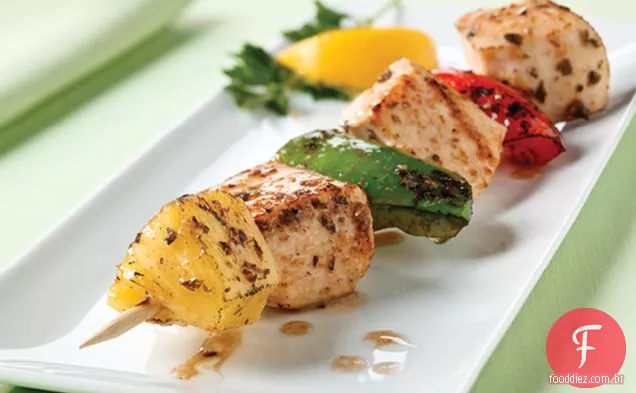 Abacaxi-Frango Kabobs