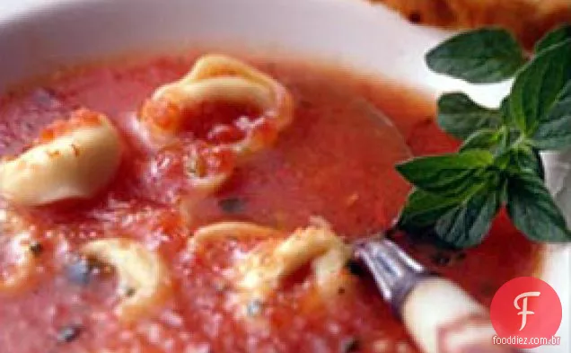Tortellini Alho Tomate Sopa