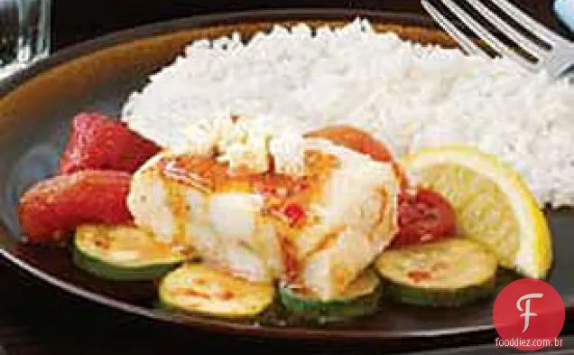 Peixe Assado Mediterrâneo