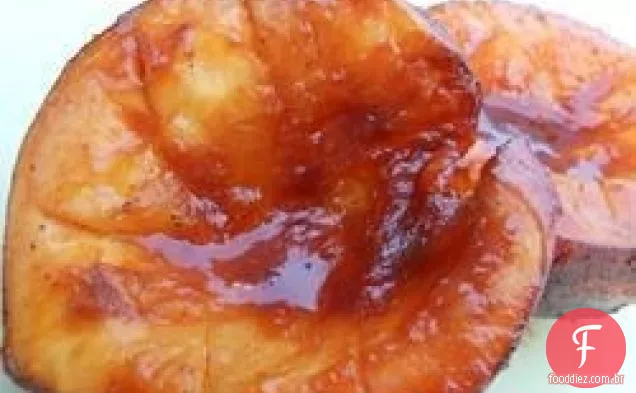 Como fazer pêssegos para churrasco