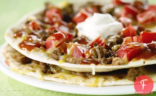 Pizzas Individuais De Taco De Carne Moída