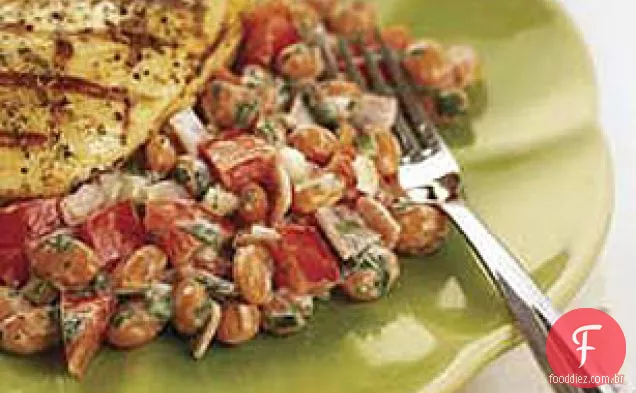 Salada cremosa de feijão Pico De Gallo