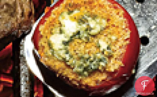 Tomates Com Crosta De Queijo Azul