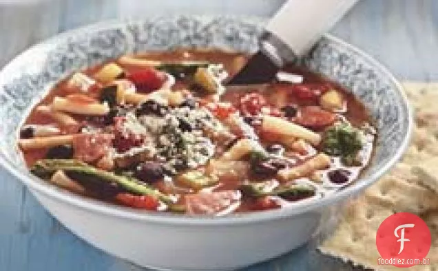 Sopa De Feijão Preto Minestrone