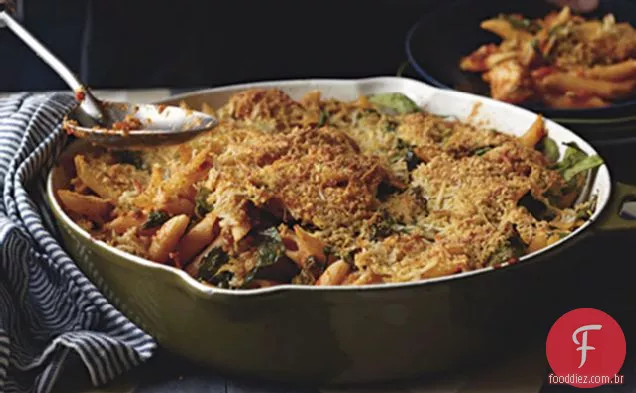 Frango-Penne Massas Assar