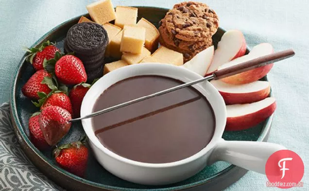 Fondue de chocolate do padeiro