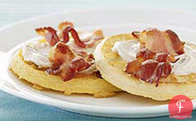 Waffles De Bordo Da Manhã