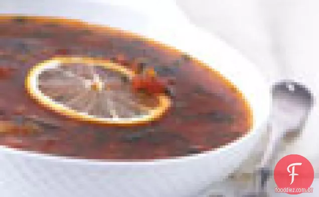 Sopa De Tomate Frio Com Especiarias Marroquinas