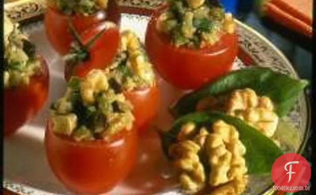 Tampas Torradas De Berinjela E Tomate De Noz
