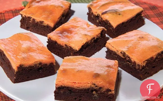Halloween Cheesecake Brownies